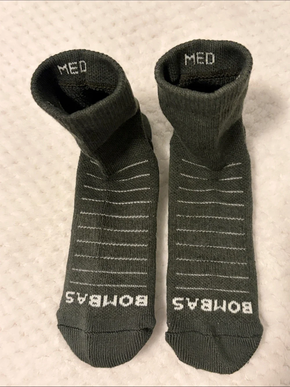NWOT Bombas Hiking Quarter Socks, 1 Pair Dark Gray - Medium